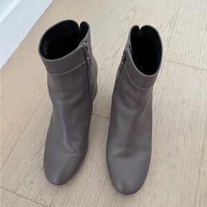 Cole Haan Grand OS Taupe Leather Heeled Boots